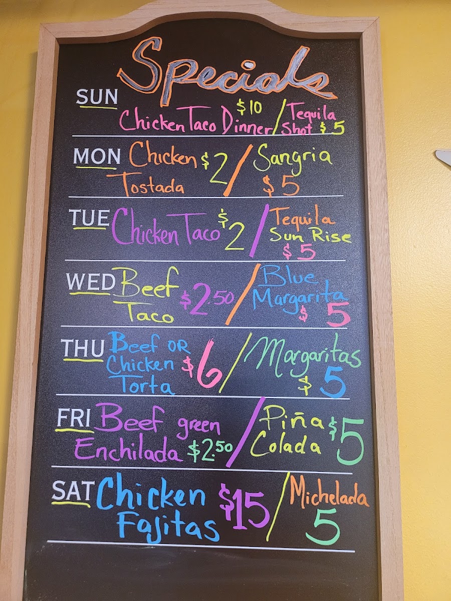 La Mexicana Taqueria Menu - Image 5